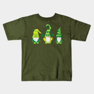 Shenanigans With My Gnomies St Patrick's Day Gnome Shamrock Kids T-Shirt